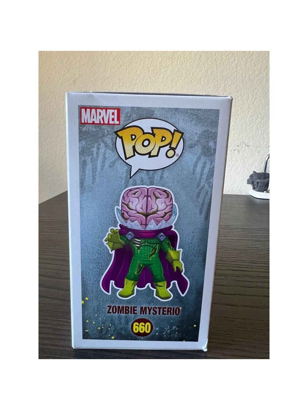 Vaulted EXC GLOW IN DARK Zombie Mysterio Funko Pop Bobblehead #660 Marvel Comics